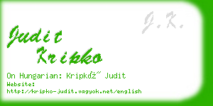 judit kripko business card